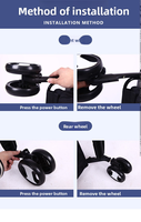 Poussette pour animaux de compagnie avec logo personnalisé, poussette pour animaux de compagnie en plein air, poussette pour animaux de compagnie Teddy, petite poussette pour chat, poussette pliable pour animaux de compagnie, poussette pour chien portable de luxe, poussette pour animaux de compagnie en gros