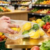 Op maat gemaakte verpakkingszakken voor voedselfolie, transparante plastic zakken op rol, verpakkingen voor verse groenten & fruit.