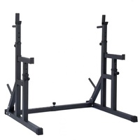 Support de barre réglable en hauteur et en largeur pour squats et développés couchés