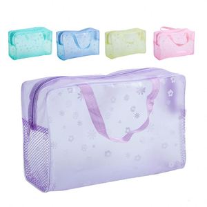 Bolsa de Cosméticos de PVC, Bolsas de Viaje de PVC para Artículos de Tocador, Juego de 3 Organizadores de Maquillaje, Bolsa de Aseo Transparente, Embalaje Transparente OEM - Product Image 5