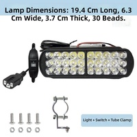 Ampoule de phare LED universelle 12V-80V, super lumineuse, faisceau haut/bas, projecteur pour véhicules électriques, voiturettes de golf, quads