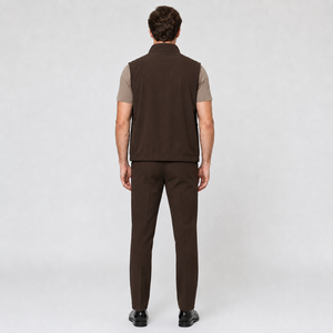 Conjunto <span class=keywords><strong>de</strong></span> <span class=keywords><strong>Ropa</strong></span> <span class=keywords><strong>de</strong></span> 3 Piezas <span class=keywords><strong>para</strong></span> Hombre, Chaqueta sin Mangas Reversible con Cierre, Camiseta <span class=keywords><strong>de</strong></span> Manga Corta, Pantalones Elásticos, OEM Personalizado - Product Image 3