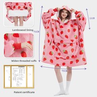 Sweat-shirt à capuche grande taille, type couverture paresseuse, avec grande poche, pull en flanelle, idéal pour la maison et les aventures en plein air