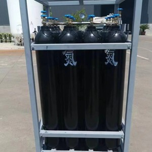 Laboratory 40L oxygen cylinder, acetylene cylinder <b>trolley</b>, gas cylinder storage cart, 4 sets of 6 sets of nitrogen cylinder - Product Image 5