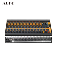 Console de mixage audio numérique professionnelle MIX-24U 24 canaux avec écran tactile USB Bluetooth pour scène live
