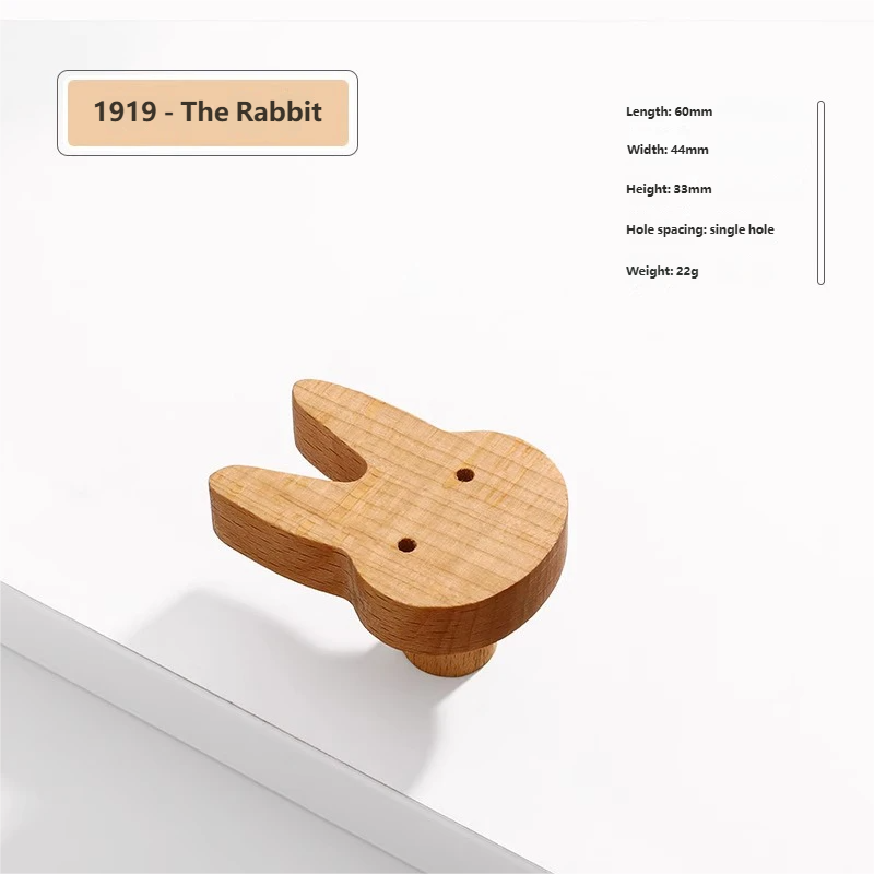 Solid Wood Rabbit Single Hole