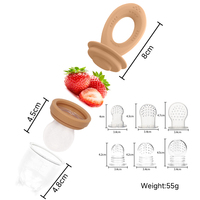Sucette d'alimentation en silicone de qualité alimentaire sans BPA avec motif de dessin animé, poignée à débit moyen pour bébés de 0 à 12 mois, vente en gros sur mesure