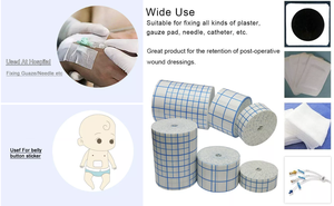 Fita adesiva não-tecido de retenção, 15*10 machucados, rolo adesivo, vestimenta médica - Product Image 6