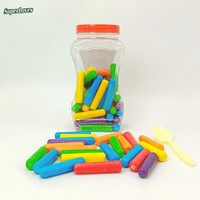 Super Mint Cool Chewing Gum Mixed Fruity Flavor Novelty Chalk Shaped Bubble Multi-Colored Sugar Kids Snacks Bulk Supply OEM