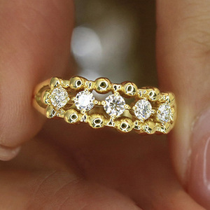 Anello con Zircone Rotondo per Donne, Elegante Gioiello da Dito alla Moda - Product Image 3