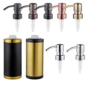 Dispenser <span class=keywords><strong>di</strong></span> Sapone Liquido in Acciaio Inox 304 da 300ml, Bottiglia Cilindrica per Shampoo e Bagnoschiuma per Bagni <span class=keywords><strong>di</strong></span> Hotel - Product Image 4
