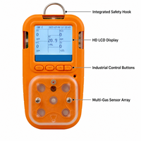 Détecteur de gaz portable HIREP 5-en-1, analyseur multi-gaz CO O2 H2S VOC LEL, vente en gros OEM ODM