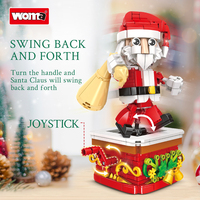 Woma Toys Bloc de construction de Noël Père Noël pour la décoration de cadeaux de Noël mobiles (11148)