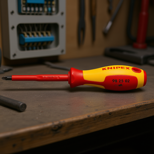 Tournevis d'électricien Knipex, tête cruciforme Pozidriv, 100 V, manche isolé - Product Image 3