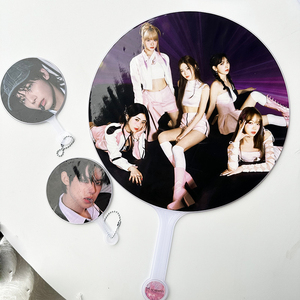 Ventaglio in plastica trasparente personalizzato per concerti <span class=keywords><strong>Kpop</strong></span>, mini ventaglio portatile per festival <span class=keywords><strong>Kpop</strong></span>, oggetti in plastica per feste - Product Image 6