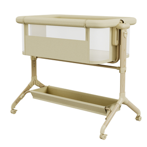 <span class=keywords><strong>Culla</strong></span> da Comodino Regolabile in Altezza per Neonati, Struttura in Acciaio Pieghevole con Cesto Portaoggetti, Conforme EN1130 - Product Image 4