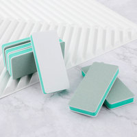 Bloc de polissage rectangulaire double face en coton pour le nettoyage et la décontamination des surfaces, outil pour le nail art et le verre d'aquarium