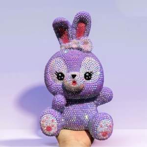 <span class=keywords><strong>1</strong></span> ensemble de tirelire en forme de dessin animé avec diamants incrustés, tirelire en plastique mignonne en forme de <span class=keywords><strong>chat</strong></span>, kit de bricolage pour casse-tête, cadeaux pour filles - Product Image 6