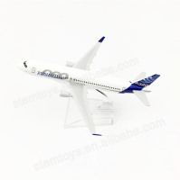 Modèle d'avion en métal moulé sous pression A320 de 16 cm, jouet de véhicule aérien en alliage, cadeau de décoration unisexe