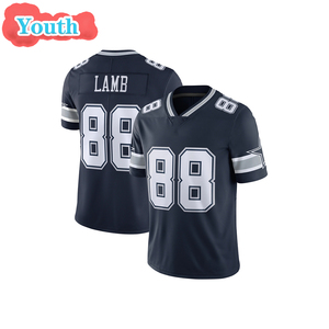 Maillot de football américain 2026 Dallas 4 Dak Prescott 3 George Pickens 88 CeeDee Lamb, maillot de rugby brodé pour jeunes - Product Image 3