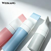 Flacon applicateur en silicone personnalisé pour le cuir chevelu, applicateur d'huile capillaire, emballage cosmétique souple en PE, OEM ODM