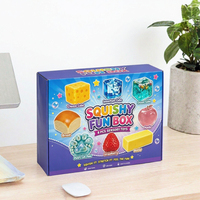 Ensemble de 8 jouets en malteux anti-stress en boîte, jouets à presser pour bébés de 0 à 24 mois, matériau TPR, unisexe