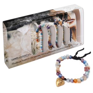 Fashion <b>Beaded</b> <b>Bracelets</b> Set 316L Stainless Steel PVD <b>Gold</b> Plating Sustainable Resistant Jewelry for Women Gift - Product Image 2