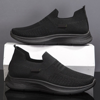 Chaussures décontractées à enfiler pour hommes, baskets mode mains libres, confortables, respirantes, légères, en maille, pour le tennis, la marche et le travail