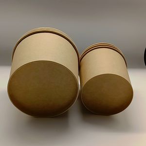 Recipientes para Sopa de Papel Kraft Desechables de Gran Capacidad, Aptos para Microondas, Ecológicos, con Color y Logotipo Personalizados - Product Image 2