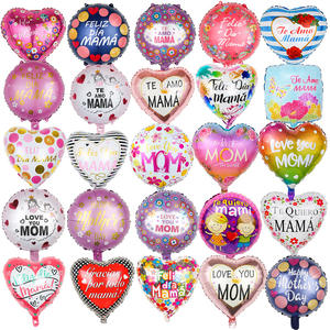 18 inç yuvarlak/kalp anneler günü folyo balonlar helyum anne folyo balonlar aşk Feliz Dia Mama Globos ispanyolca - Product Image 2