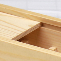 Benutzer definierte heiß verkaufte Holz Tee Verpackung Box Andenken Schmuck Tee Lagerung Holz Geschenk Bastel box mit Schiebe deckel Schindel