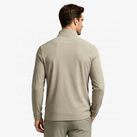 T-shirt en nylon YOUMI à manches longues, léger, avec fermeture éclair quart, séchage rapide, UPF50+, réfléchissant, pour la randonnée, le jogging, le golf et les activités de plein air, avec logo personnalisé