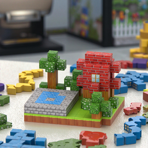 Оптовая продажа, 3D-трехмерная головоломка-головоломка, высокоточная магнитная палочка, фигурки конструктора для взрослых - Product Image 5