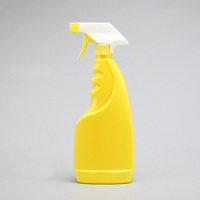 Bouteilles pulvérisatrices à gâchette en HDPE noir vides de 500 ml (16 oz) pour usage domestique et commercial, pour liquide de lavage, agent nettoyant pour voitures, nettoyant