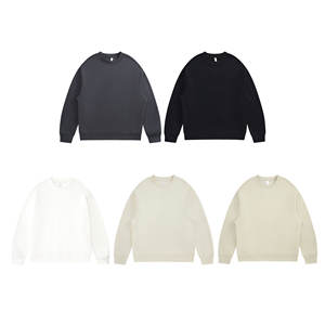Francés Terry algodón de gran tamaño gimnasio baloncesto sudadera hombres cuello redondo sudadera logotipo personalizado - Product Image 1