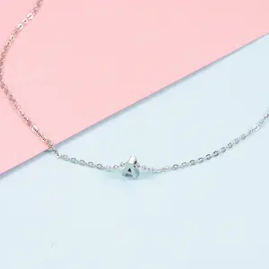 stainless steel fashion jewelry a-z 26 letters necklace perforated pendant necklace jewelry 45 cm