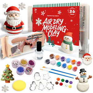 Christmas Series Air-Dry Clay Children's Pottery Tool Set Home Pottery Kit Pott'd Air Dry Clay for Adults