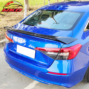 เหมาะสำหรับ Honda Civic รุ่นที่ 11 ซีดาน 4 ประตู ปี 2022-2026 สปอยเลอร์หลังทรง IKON ลายคาร์บอนไฟเบอร์ - Product Image 3