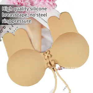 Wholesale Dropshipping Sexy Girls Strapless Bra Reusable Seamless Sticky Push Up Backless Bra Silicone Bra Nipple Covers