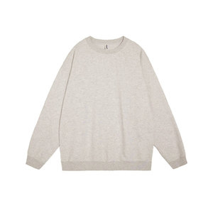 Heavyweight Autumn High Quality Sweatshirt 400GSM 100% Cotton French Terry Oversized Unisex Pullover Custom Logo Plain Dyed - Product Image 1