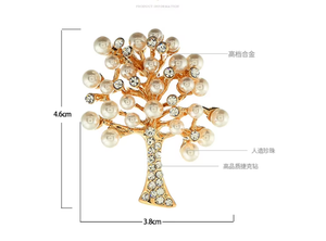 Korean Version Christmastree Brooch Wedding Rhinestone Leaves <b>Pins</b> and Broches Metal <b>Badges</b> Jewelry - Product Image 2