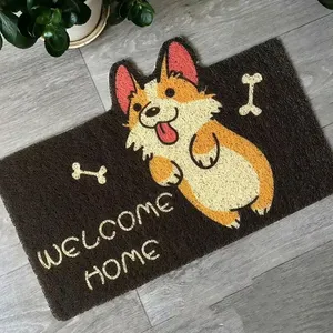 Tapis rectangulaire d'entrée de bienvenue tapis de porte avant tapis d'extérieur tapis de chambre à coucher cuisine imprimé sol antidérapant