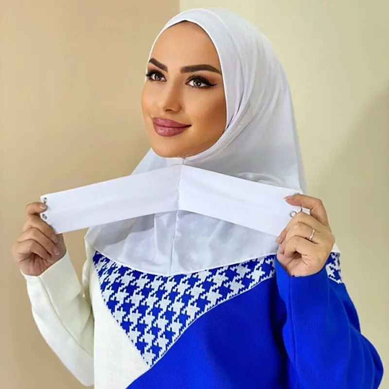 أزياء جديدة للنساء المسلمات بيع بالجملة غطاء كامل للرأس وشاح إسلامي عمامة غطاء حجاب داخلي