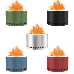 Brasero <span class=keywords><strong>en</strong></span> acier inoxydable de 68 cm <span class=keywords><strong>pour</strong></span> extérieur, camping, chauffage au <span class=keywords><strong>bois</strong></span>, poêle de jardin, chauffage à la carbonisation <span class=keywords><strong>pour</strong></span> jardin et cour - Product Image 4