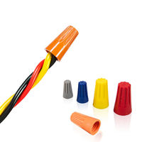 Conector de Cable de Plástico Roscado P1/P2/P3/P4/P6, Terminal Aislado de PP, Zincado, para Uso Industrial, Conector de Resorte para Cable