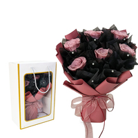 Bunga abadi selamanya desain baru buket mawar yang diawetkan untuk Hari Valentine Hari Natal wisuda ulang tahun Thanksgiving
