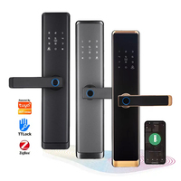 TTLock Serrure de porte intelligente à empreinte digitale TUYA Wifi APP Déverrouillage de sécurité Serrure de porte électronique biométrique intelligente