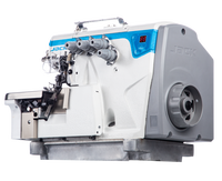 Machine à coudre à surjet Jack E4S (trois fils, quatre fils, cinq fils) à entraînement direct à une aiguille à double aiguille à alimentation différentielle