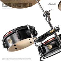 Batterie de percussions portable Beatello Club 418 Series légère, 4 pièces, pour la pratique, le studio et la scène compacte
