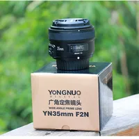 Yongnuo lente da câmera yn35mm, para canon lente f2 af/mf foco automático para canon 600d 60 d 6d 70d 1300d